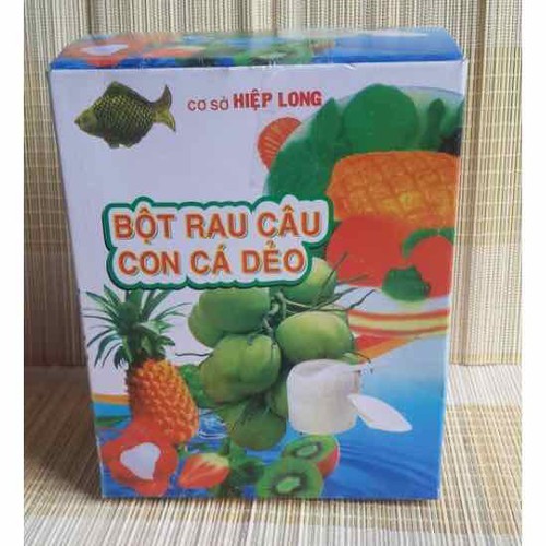 Bột Rau Câu Con Cá Dẻo Hiệp Long ( hộp 12 gói x 10g ) thùng 10 hộp